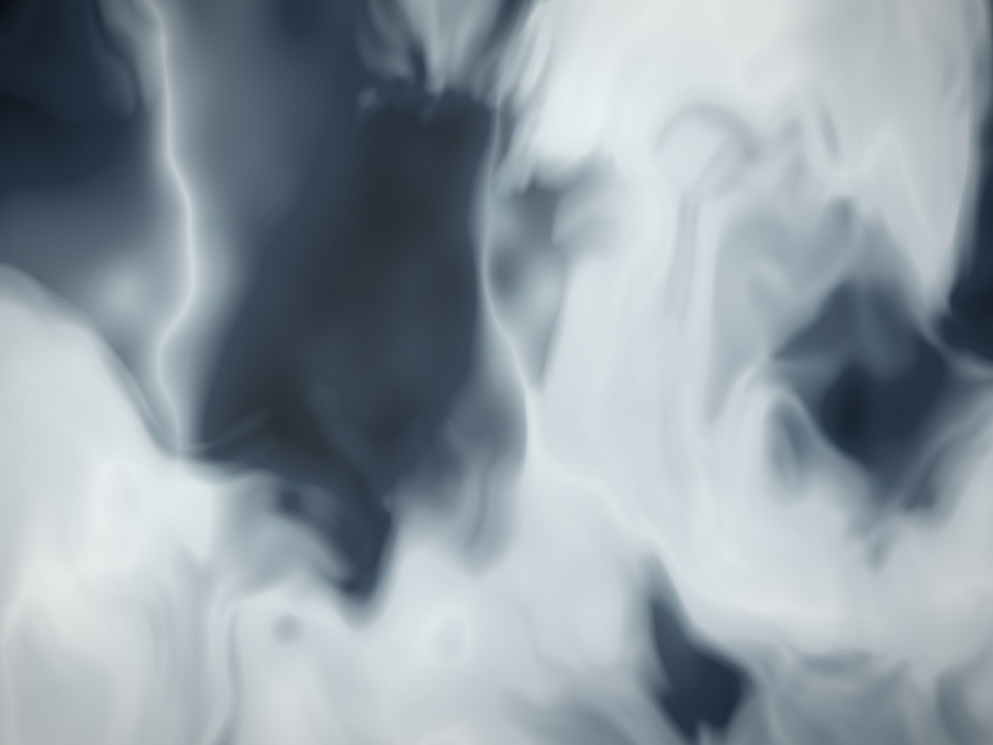 Frozen Fjord epoxy design, broad white ice masses cut by navy channels